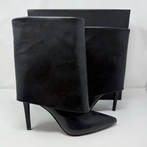 INC International Concepts Black Ankle Stiletto Boots- 9M -NIB